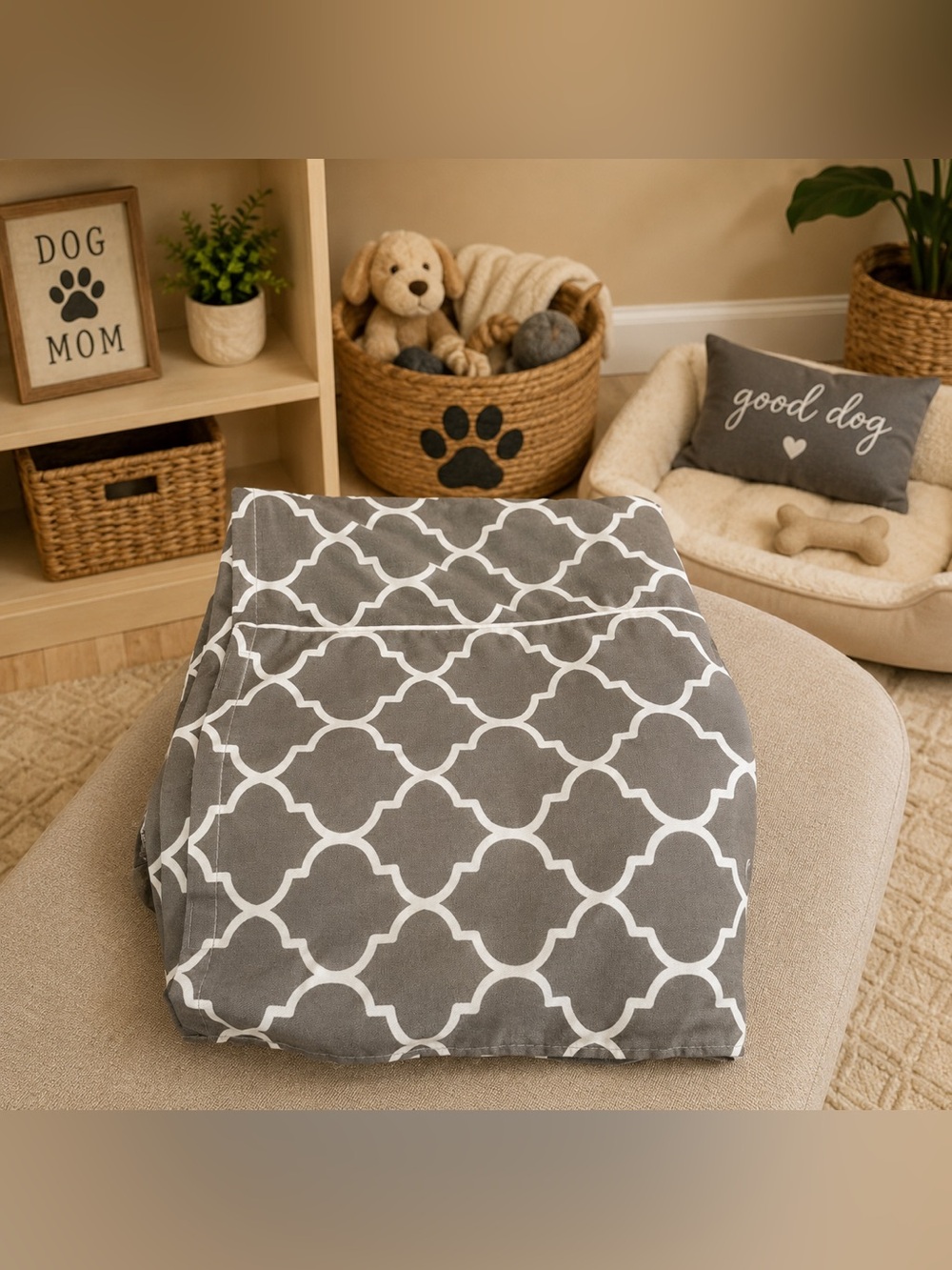 🐻‍❄️LIKE NEW*MIDWEST HOMES Dog Crate Cover - 42in